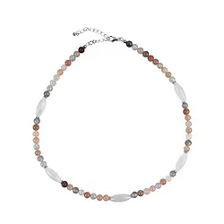 241118200021 Moonstone necklace (colorful), 45cm | wholesaler gems, healing stones & jewelry