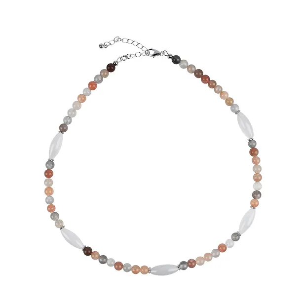 Collier Mondstein (bunt), 45cm | Großhändler Edelsteine, Heilsteine & Schmuck