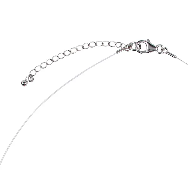 Collier Turmalin (rosa), Silber rhodiniert, Verlängerungskettchen | Marco Schreier