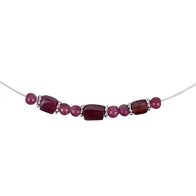Collar turmalina (rosa), plata rodinada, cadena extensible | Marco Schreier