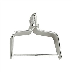 242002110080 Arco intercambiable con anilla, latón plateado, 17 x 08 mm (pequeño) | Marco Schreier