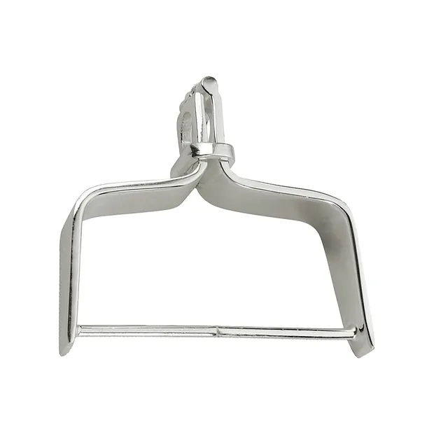 Wechselbogen mit Ring, Messing versilbert, 17 x 08mm (klein) | Marco Schreier