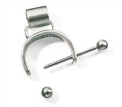 242005090001 Fiocco intercambiabile con perline, argento, 08 x 16mm (piccolo) | Marco Schreier