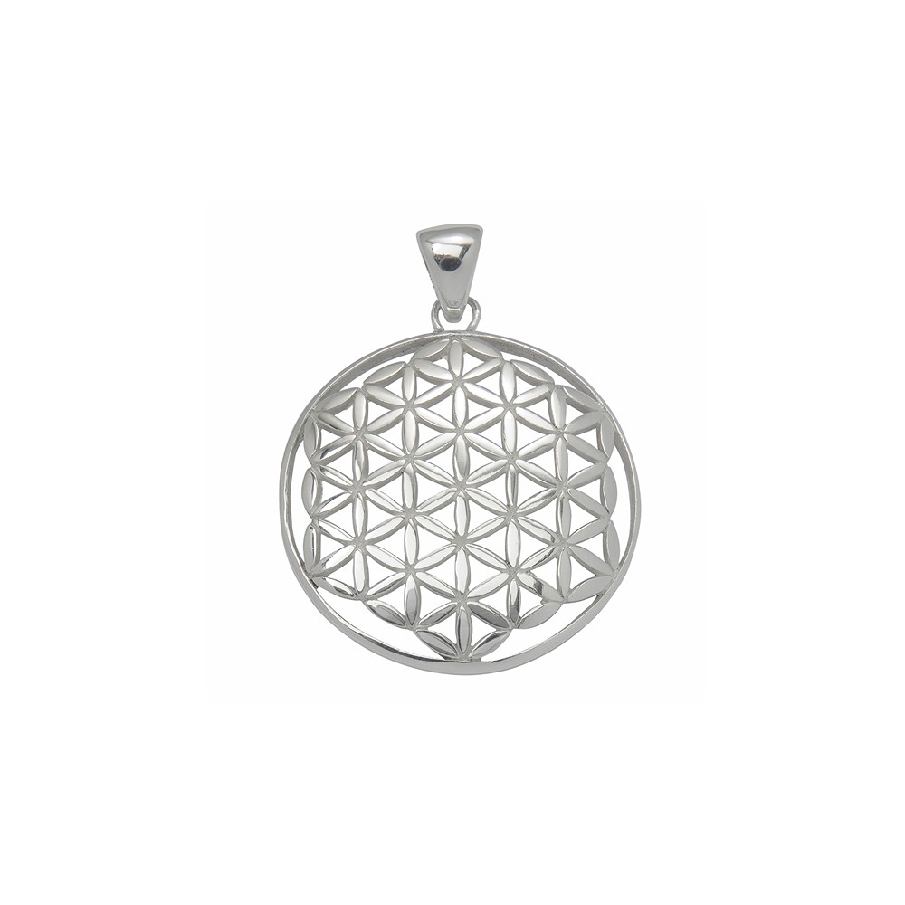 Flower of Life pendant, 3.2 cm, silver | Schreier gems, healing stones & jewelry