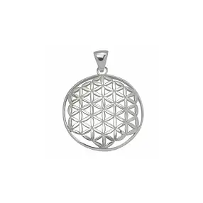 Pendentif Fleur de vie, 3,2cm, argent | Marco Schreier