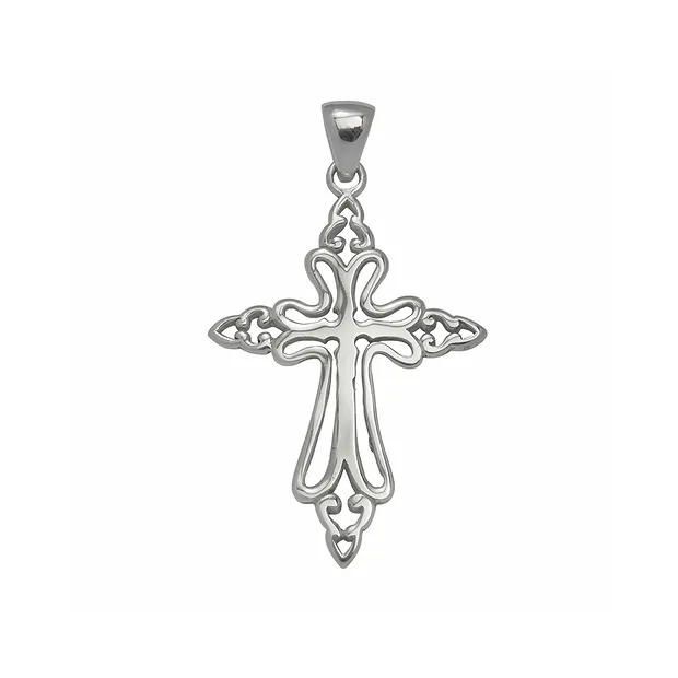 Anhänger "Schleifen-Kreuz", 4,9cm | Großhändler Edelsteine, Heilsteine & Schmuck