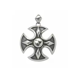 242005100050 Ciondolo "Croce con cerchio", 3,7 cm | grossista gemme e pietre curative