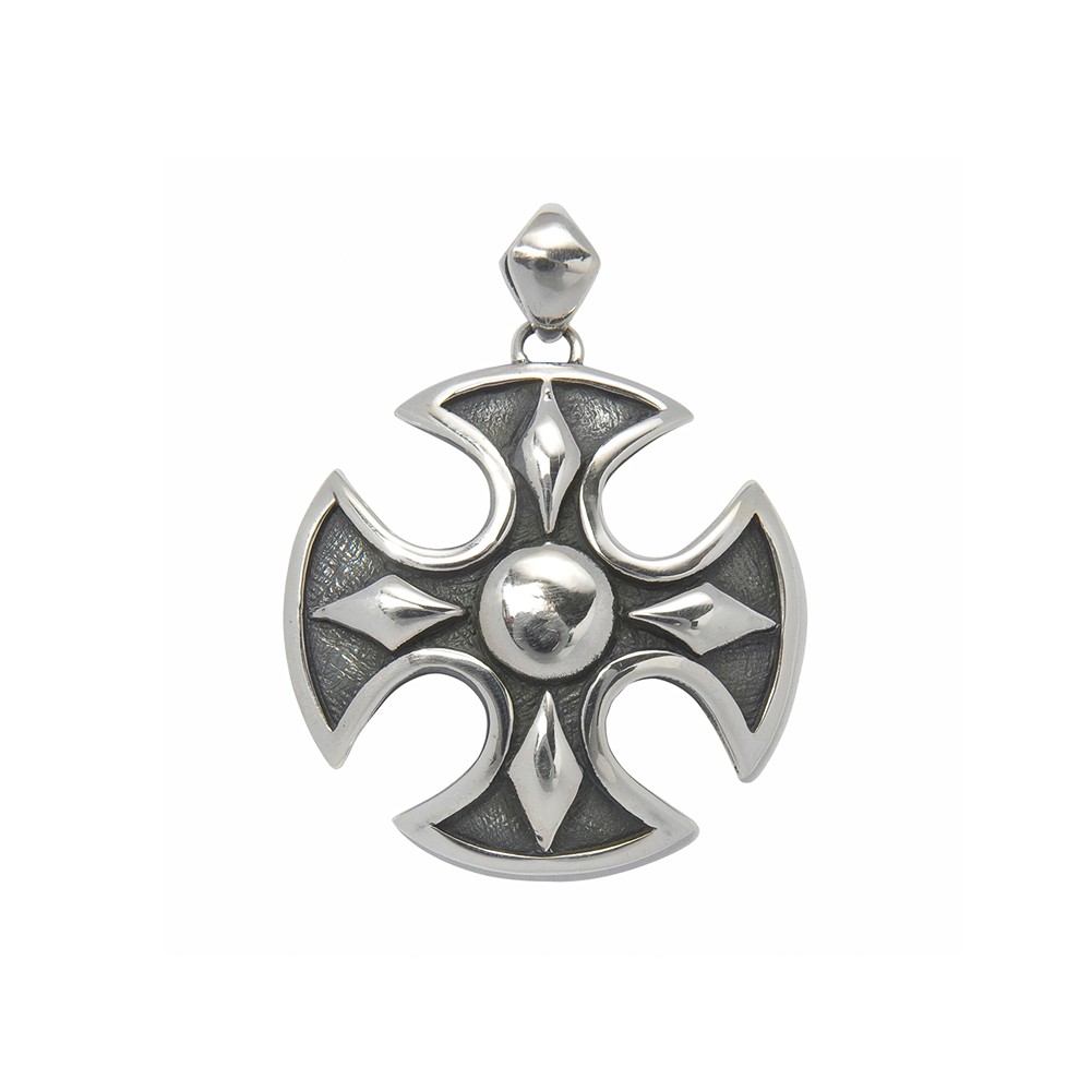 Pendentif "Croix avec cercle", 3,7cm | Marco Schreier