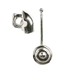 242005110020 Interchangeable bar "Circles" silver, 22mm | wholesaler gems & healing stones