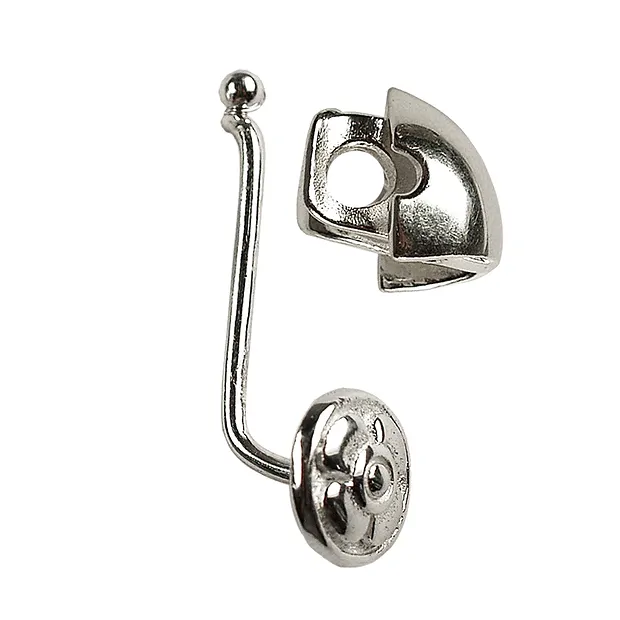 Interchangeable bar "Flower" silver, 18mm | wholesaler gems & healing stones