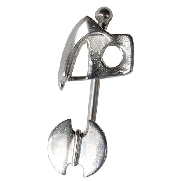 Exchangeable rod "Ascia" silver, 18mm | wholesaler gems & healing stones