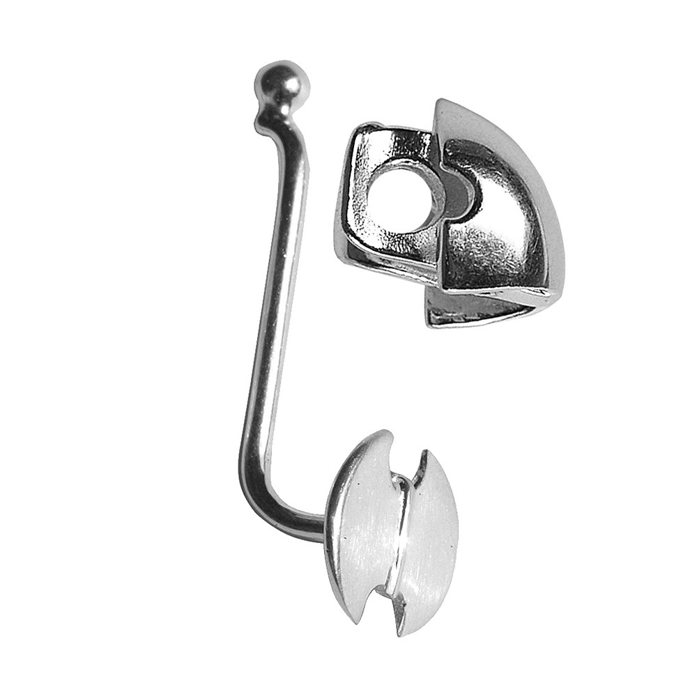 Exchangeable rod "Ascia" silver, 18mm  | wholesaler gems & healing stones