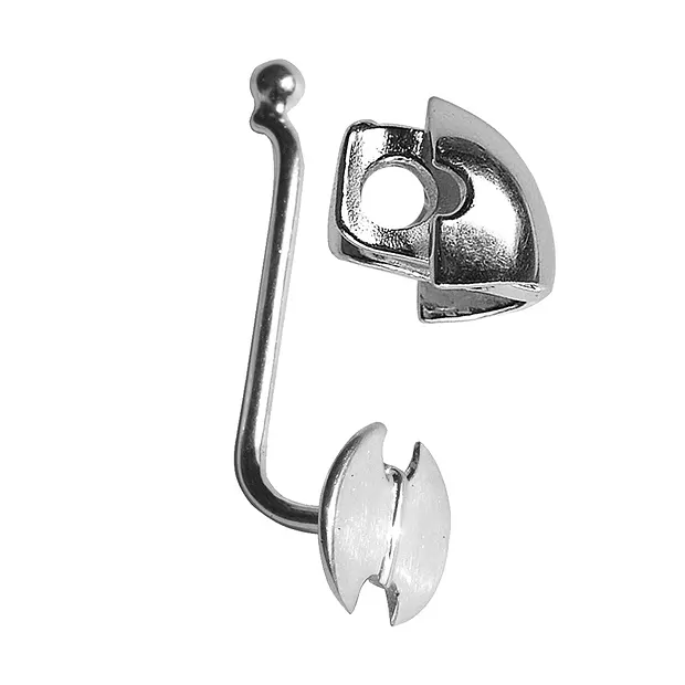 Exchangeable rod "Ascia" silver, 18mm  | wholesaler gems & healing stones