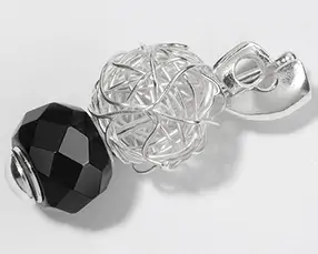 Pendant for baubles "Classic" silver, 35mm | wholesaler gems & healing stones