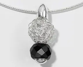 Pendant for baubles "Classic" silver, 35mm | wholesaler gems & healing stones