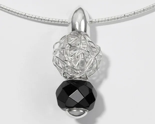 Pendentif pour boules "Classique" argent, 35mm | Marco Schreier