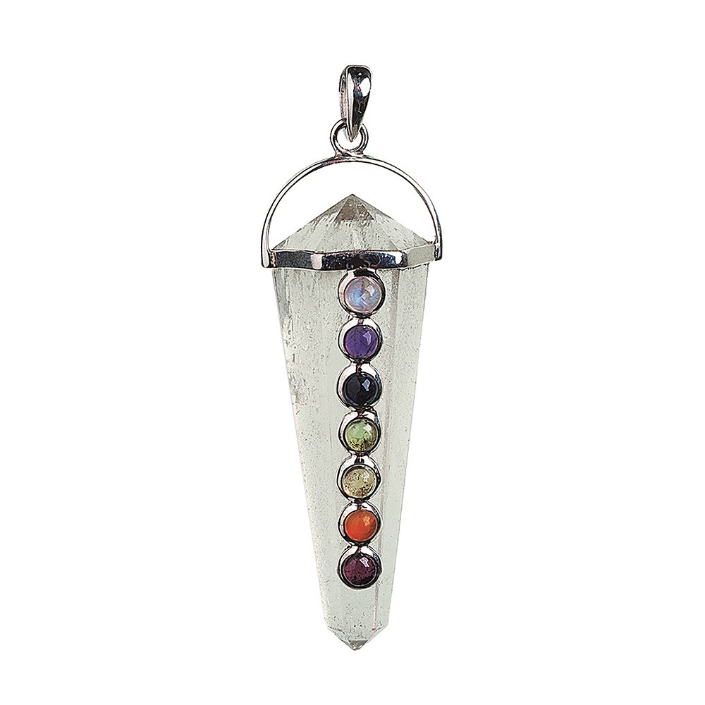 Anhänger Chakra-Kristall, 5,0cm | Großhändler Edelsteine, Heilsteine & Schmuck
