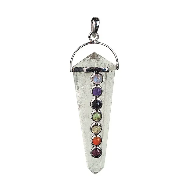 Ciondolo in cristallo Chakra, 5,0 cm | grossista gemme e pietre curative