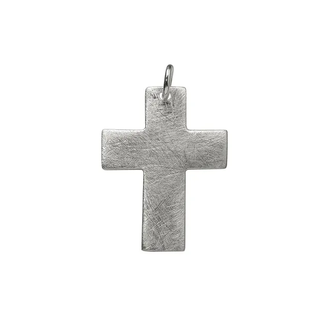 Anhänger "Passions-Kreuz" breit, mattiert, 2,4cm | Marco Schreier