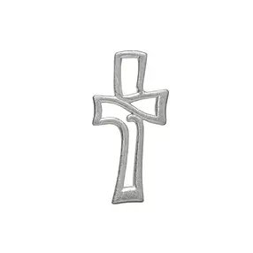 Pendentif "Croix ajourée", 3,3cm, mat | Marco Schreier