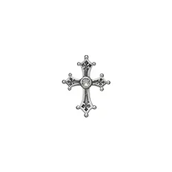 242005110068 Colgante "Cruz de los Templarios" con topacio, 2,6 cm | Marco Schreier