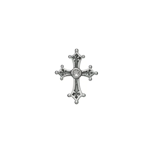 Anhänger "Tempelritter-Kreuz" mit Topas, 2,6cm | Marco Schreier