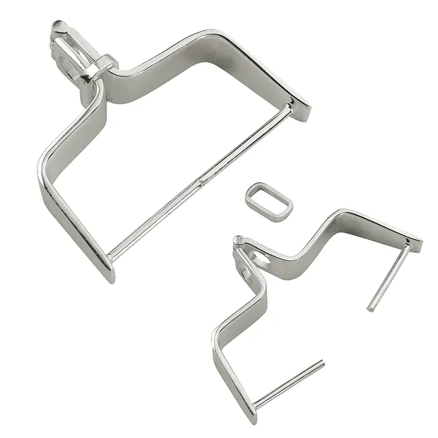 Bélières arceaux ouvrables avec anneau, argent, 21 x 19mm (petit) | Marco Schreier