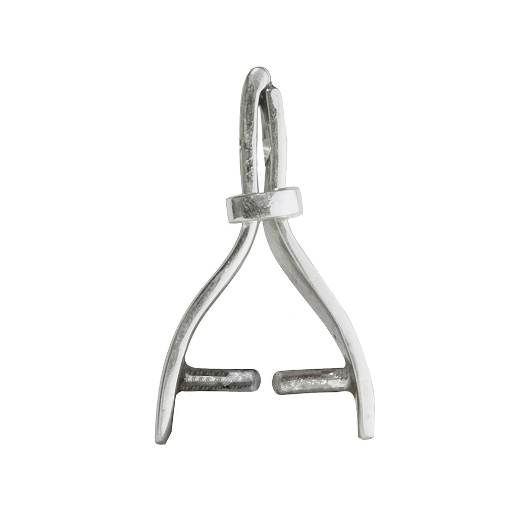 Bélières arceaux ouvrables "Triangle" avec anneau, argent, 10 x 10mm (petit) | Marco Schreier