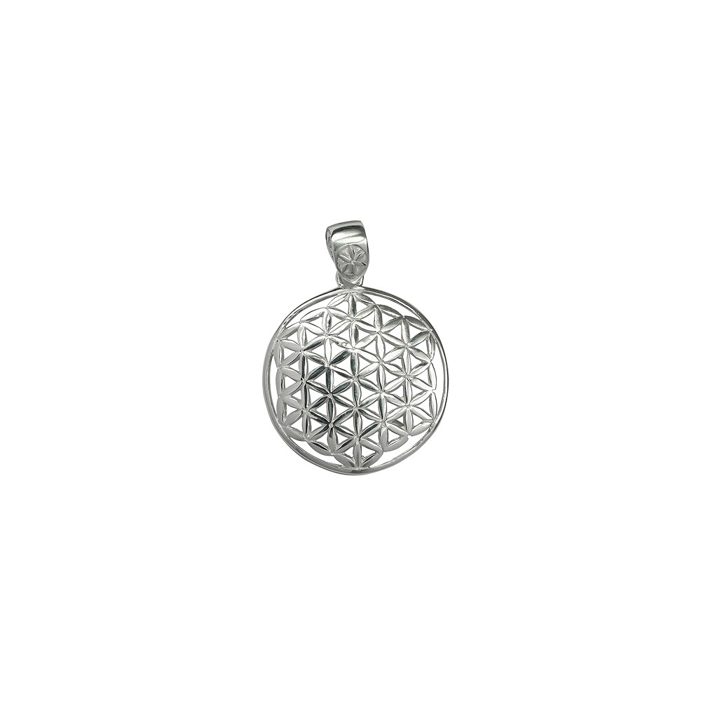 Flower of Life pendant, 2.5 cm, silver | Schreier gems, healing stones & jewelry