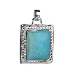 242005150092 Anhänger Türkis (stab.), 35 x 22mm | Großhandel Edelsteine, Heilsteine & Schmuck