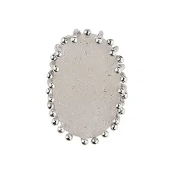 242005150275 Agate (druzy) oval pendant, 2.6 cm | wholesaler gems, healing stones & jewelry