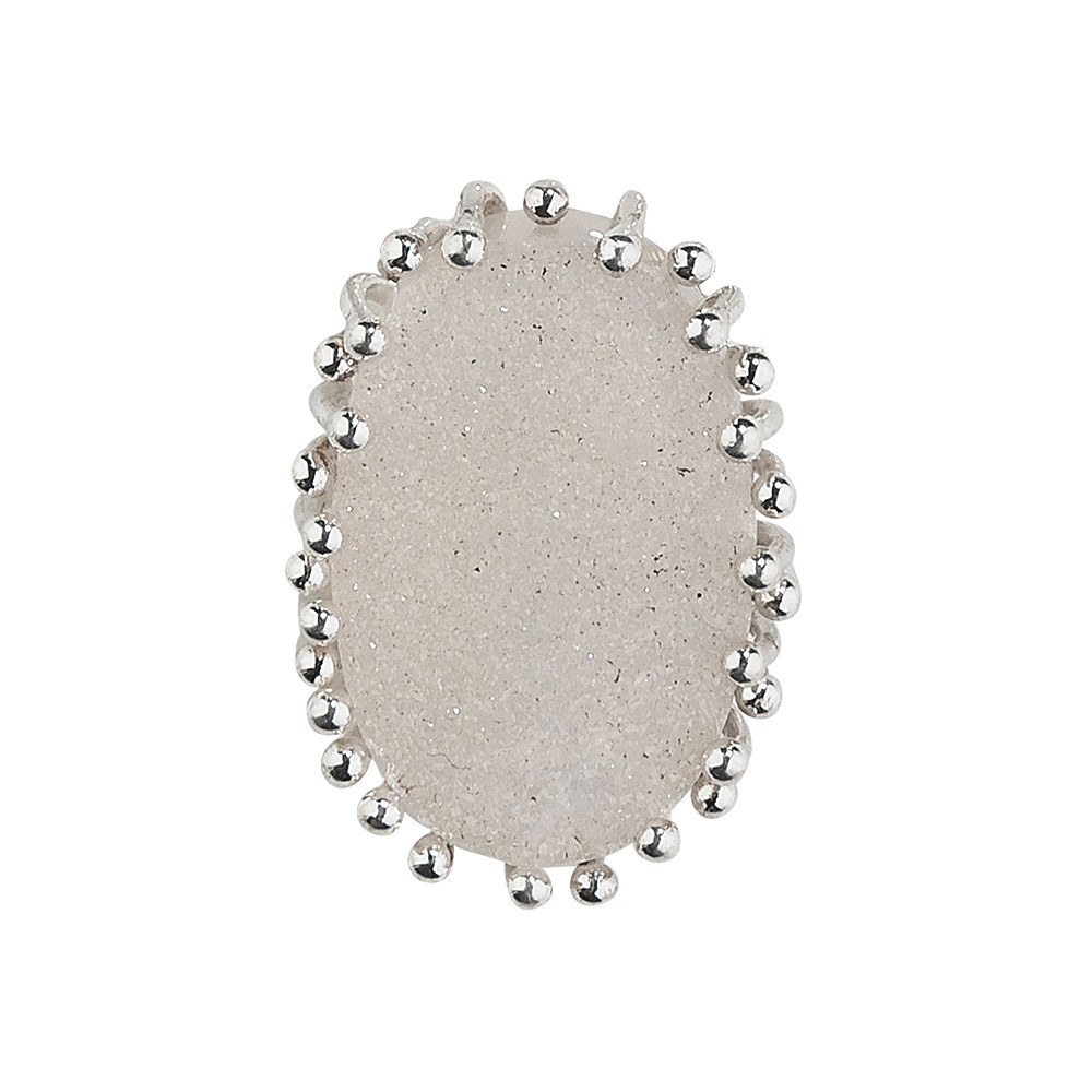 Pendentif Agate (Druzy) ovale, 2,6cm | Marco Schreier