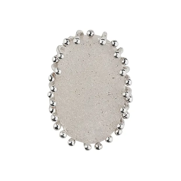 Anhänger Achat (Druzy) Oval, 2,6cm | Großhandel Edelsteine, Heilsteine & Schmuck