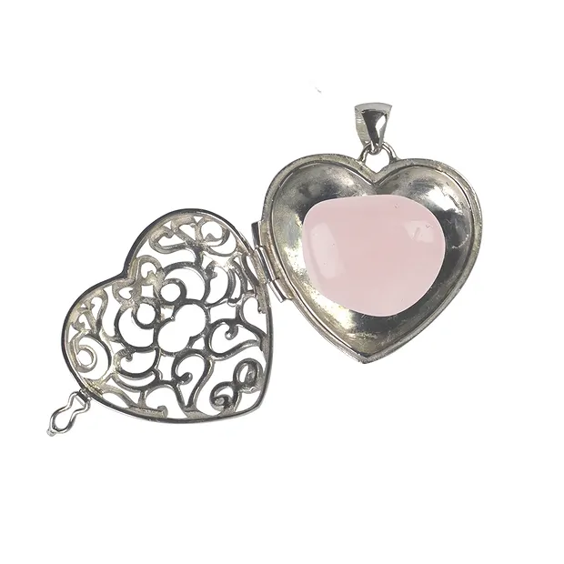 Anhänger Herz-Medaillon, 3,0cm | Großhändler Edelsteine, Heilsteine & Schmuck
