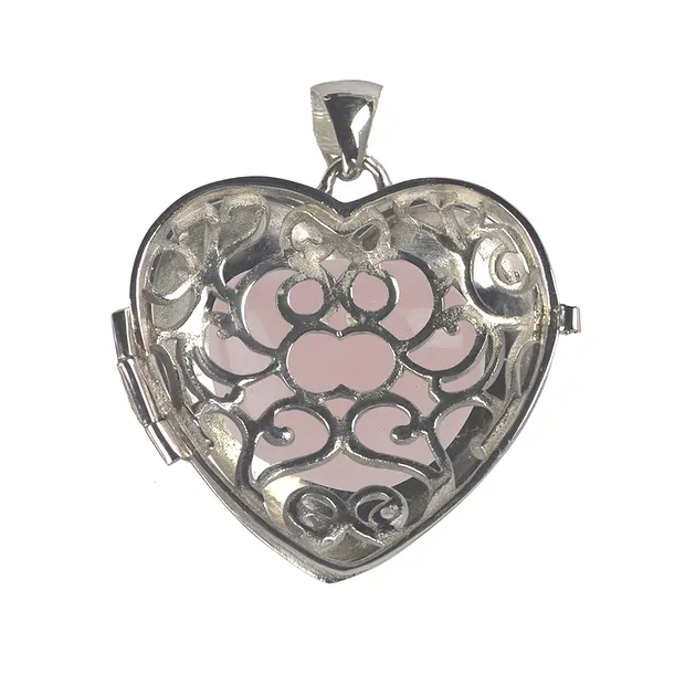 Anhänger Herz-Medaillon, 3,0cm | Großhändler Edelsteine, Heilsteine & Schmuck