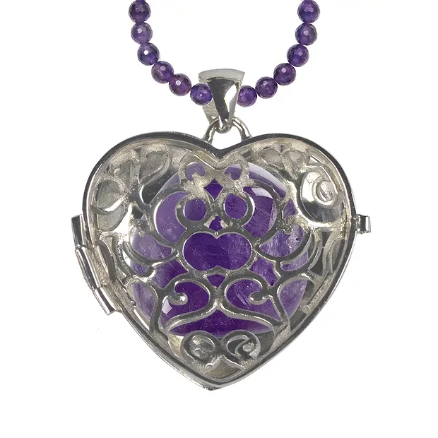 Ciondolo a medaglione con cuore, 3,0 cm | grossista gemme e pietre curative