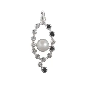 Pendentif Perle, Topaze (blanc), Spinelle (noir), 5,5cm | Marco Schreier