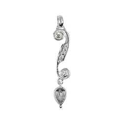 242005170016 Anhänger S-Form mit Topas, 4,8cm  | Großhandel Edelsteine, Heilsteine & Schmuck