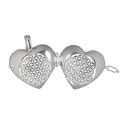 242005170030 Ciondolo a medaglione Fiore della vita, 3,0 cm, argento | Marco Schreier