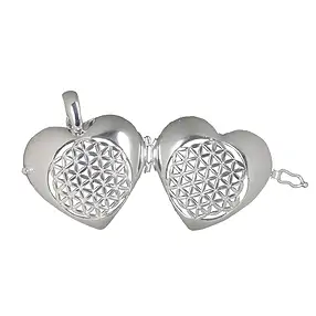 Pendentif Fleur de vie médaillon, 3,0cm, argent | Marco Schreier