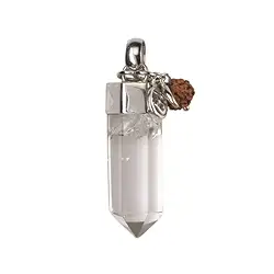 242005170036 Mala pendant Rock Crystal (Clarity) | wholesaler gems, healing stones & jewelry