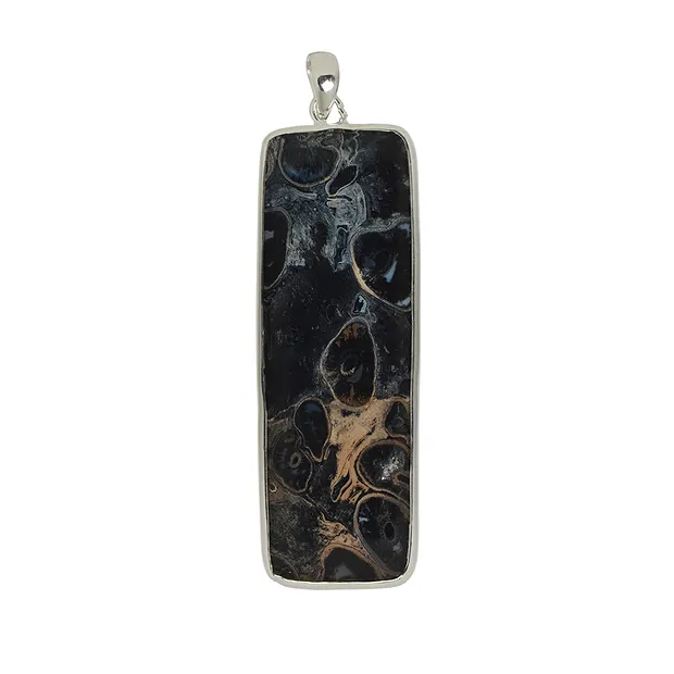 Petrified Palm Wood pendant rectangle, 6.0 - 7.0 cm | Marco Schreier
