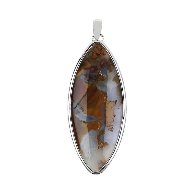 Indian Summer jasper Marquise pendant, 7.0 cm | gems, healing stones & jewelry