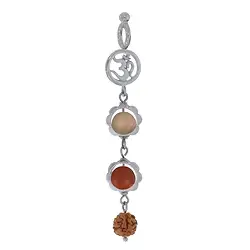 242005180013 Mala pendant Petrified Wood, red Jasper (red) (grounding) | Marco Schreier