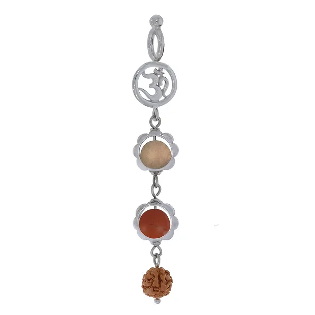 Mala pendant Petrified Wood, red Jasper (red) (grounding) | Marco Schreier