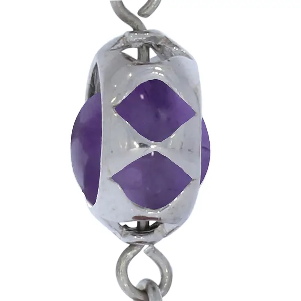 Mala Anhänger Amethyst, Bergkristall, Rosenquarz (Vitalität) | Marco Schreier
