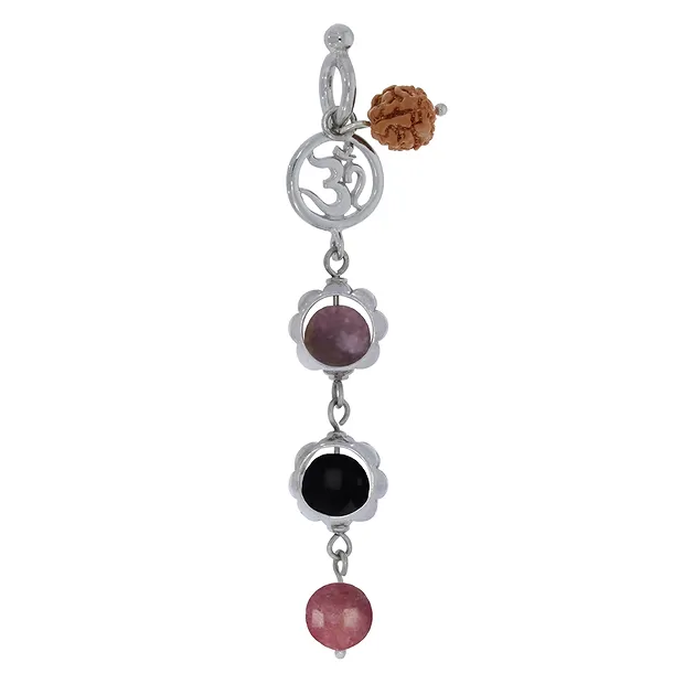 Mala pendant Mookaite, Obsidian, Rhodonite (healing) | Marco Schreier