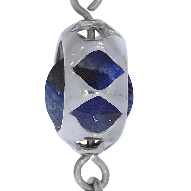 Ciondolo Mala in Cristallo di rocca, Sodalite (veridicità) | Marco Schreier