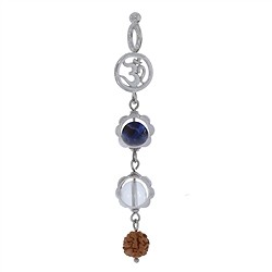 242005180016 Ciondolo Mala in Cristallo di rocca, Sodalite (veridicità) | Marco Schreier