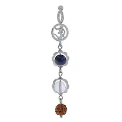 242005180016 Ciondolo Mala in Cristallo di rocca, Sodalite (veridicità) | Marco Schreier